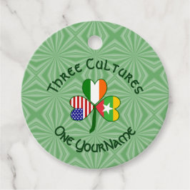 ミャンマーIrish USAシャムロックパーソナライズされた国旗 フェイバータグ