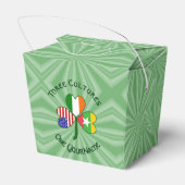 ミャンマーIrish USAシャムロックパーソナライズされた国旗 フェイバーボックス (裏面サイド)