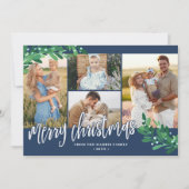 ミヤドリートイッグズ海軍写真コラージュメリークリスマス シーズンカード (正面)