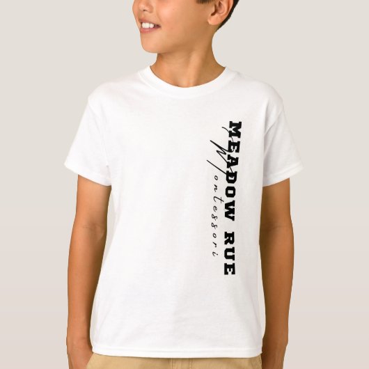 ミヤマハンゲショウの縦並びTシャツ Tシャツ (正面)