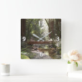 ミュアウッズブリッジII スクエア壁時計 (ホーム)