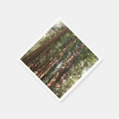 ミュアウッズ国定記念碑でレッドウッズII スタンダードカクテルナプキン (角)