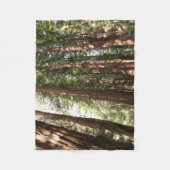 ミュアウッズ国定記念碑でレッドウッズII フリースブランケット (正面)