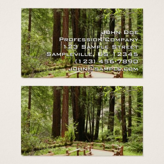 ミュアウッズPath I自然写真 (正面&裏面)