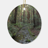 ミュアウッドストリームフォレストの風景 セラミックオーナメント (左)