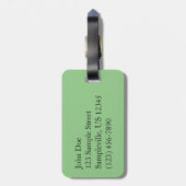 ミュアウッドストリームフォレストの風景 ラゲッジタグ (裏面縦)