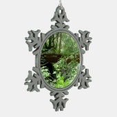 ミュアウッドブリッジI スノーフレークピューターオーナメント (左)