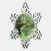 ミュアウッドブリッジI スノーフレークピューターオーナメント (右)