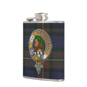 ミュアタータンチェック&バッジ フラスク (左)