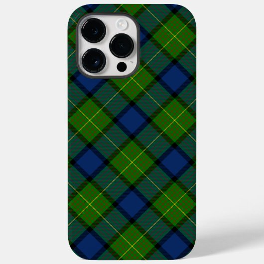 ミュアムーアタータンチェックグリーンブループレイド Case-Mate iPhoneケース (裏面)