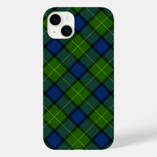 ミュアムーアタータンチェックグリーンブループレイド Case-Mate iPhoneケース (裏面)