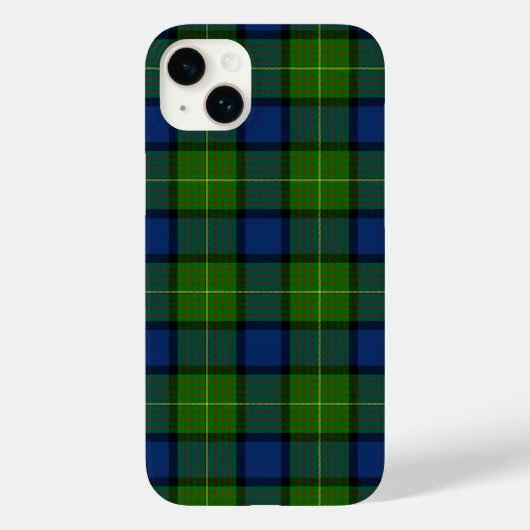 ミュアムーアタータンチェックグリーンブループレイド Case-Mate iPhoneケース (裏面)