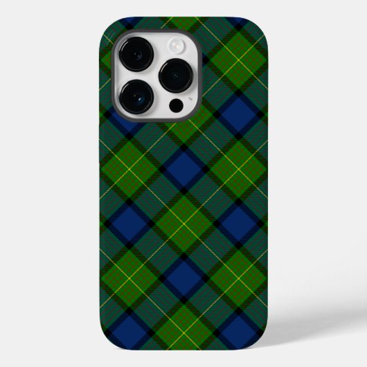 ミュアムーアタータンチェックグリーンブループレイド Case-Mate iPhoneケース (裏面)