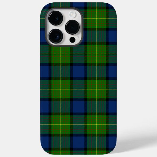 ミュアムーアタータンチェックグリーンブループレイド Case-Mate iPhoneケース (裏面)