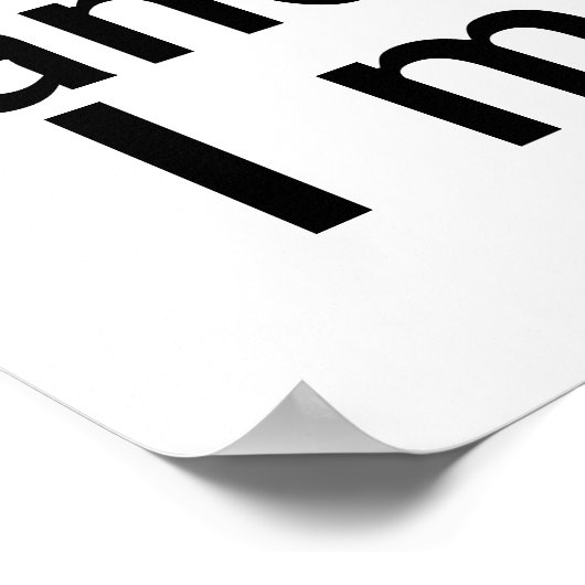 ミュア引用文はっきりしたポスター白モダン黒 ポスター (角)