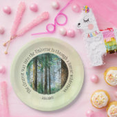 ミュア引用文ウォーターカラーフォレスト ペーパープレート (パーティー)