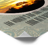 ミュア引用文ポスターサンセット自然写真 ポスター (角)