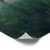 ミュア引用文山々は松の木の芸術を呼び出している ポスター (角)