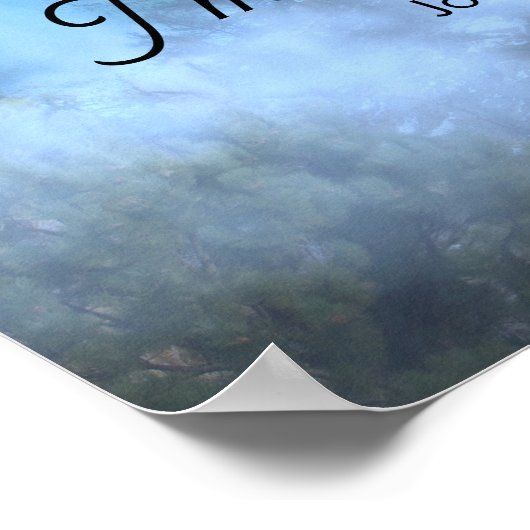 ミュア引用文山々は風景芸術を呼んでいる ポスター (角)