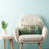 ミュア引用文装飾用クッションマウンテンランドスケープアート ランバークッション (椅子)