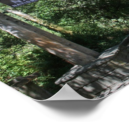 「ミュア・ウッズ入り口」 ポスター (角)