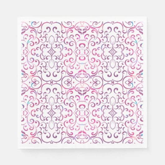 ミュカラフルービクトリアンター模様 スタンダードランチョンナプキン (正面)