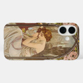 ミュシャによる「一日の時、夜の休息」1899 Case-Mate iPhoneケース (裏面 (横))