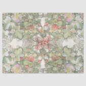 ミュシャのアールヌーボーのHollyhockによってはティッシュペーパーが開花します 薄葉紙 (正面)