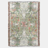 ミュシャのアールヌーボーのHollyhockによってはブランケットが開花します スローブランケット (正面縦)