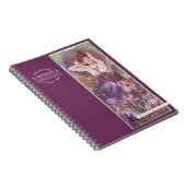 ミュシャのプレゾウスストーンズアメジストパープル2 ノートブック (右側)
