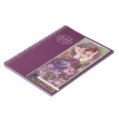 ミュシャのプレゾウスストーンズアメジストパープル2 ノートブック (左側)