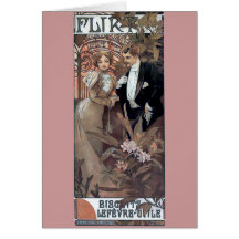 ミュシャの浮気者の女性の人のロマンチックな愛