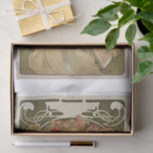 ミュシャの美しい女性のデコパージュ 薄葉紙 (ギフト)