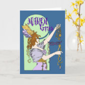 ミュシャの謝肉祭 カード (黄色い花)