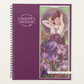 ミュシャの降水量ストーンズアメジスト大 プランナー手帳 (正面)