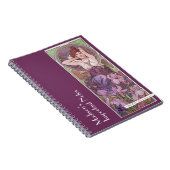 ミュシャの降水量ストーンズアメジスト紫 ノートブック (右側)
