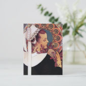 ミュシャはがき:アルフォンスミュシャ-アールヌーボー ポストカード (スタンド正面)