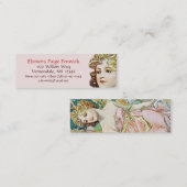 ミュシャアールヌーボーしおりスキニー名刺 スキニー名刺 (正面/裏面)