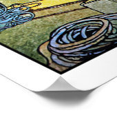 ミュシャアールヌーボーのポスター:太陽の女神 ポスター (角)