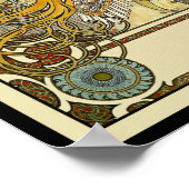 ミュシャアールヌーボーポスター – 〔占星術の〕十二宮図 – ラプルーム ポスター (角)