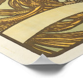 ミュシャアールヌーボー女性ヴィンテージポスフランスのター ポスター (角)