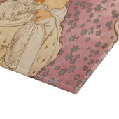 ミュシャアールヌーボー女性美しい カッティングボード (角)