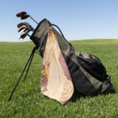 ミュシャアールヌーボー女性美しい ゴルフタオル (グリーン)