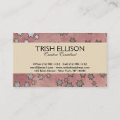 ミュシャアールヌーボー女性美しい 名刺 (裏面)