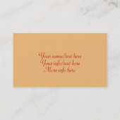 ミュシャアールヌーボー-アールデコ名刺 名刺 (裏面)