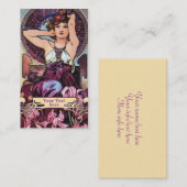 ミュシャアールヌーボー-アールデコ名刺 名刺 (正面/裏面)