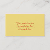 ミュシャアールヌーボー-アールデコ名刺 名刺 (裏面)