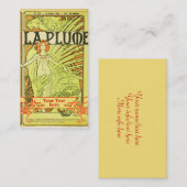 ミュシャアールヌーボー-アールデコ名刺 名刺 (正面/裏面)