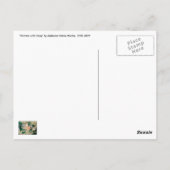 ミュシャアールヌーボー:デイジー付き女性 ポストカード (裏面)