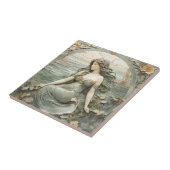 ミュシャインスパマーメイドアールヌーボーフェイクレリーフ、 浮き彫りLミント タイル (側面)